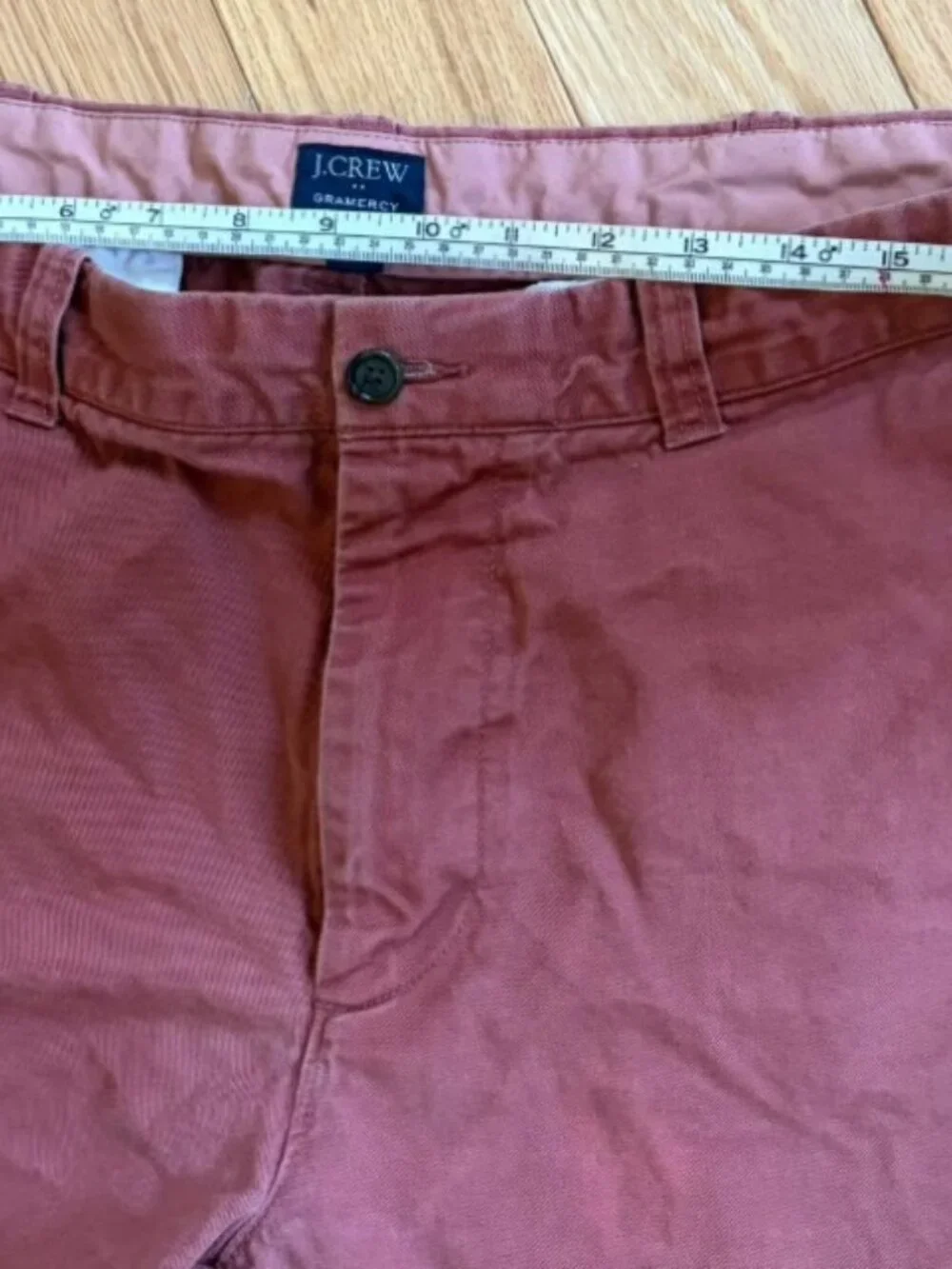 J. Crew Gramercy Mens Shorts Size 36 Salmon Pink Cotton Flat Front Casual